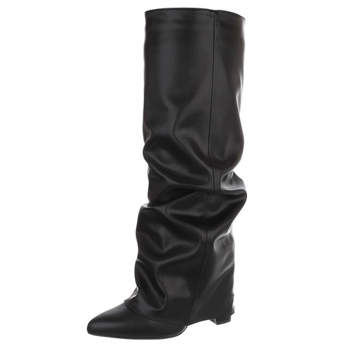 Damen stiefel mit umklappbarem - damen,