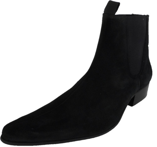 Ikon original black real suede - black,